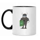 Кружка двухцветная