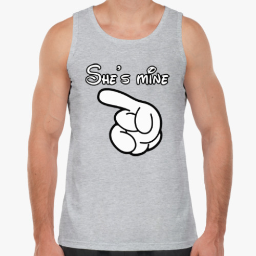 Майка с принтом Она моя