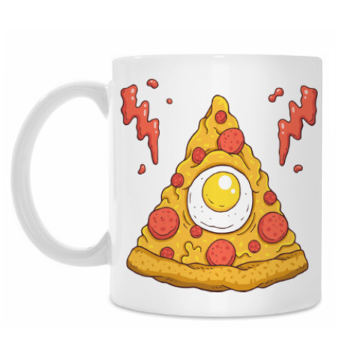 Кружка с принтом Пицца, Pizza