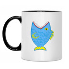 Кружка двухцветная