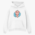 Толстовка худи оверсайз