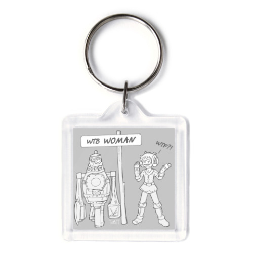 Брелок с принтом  Crafty