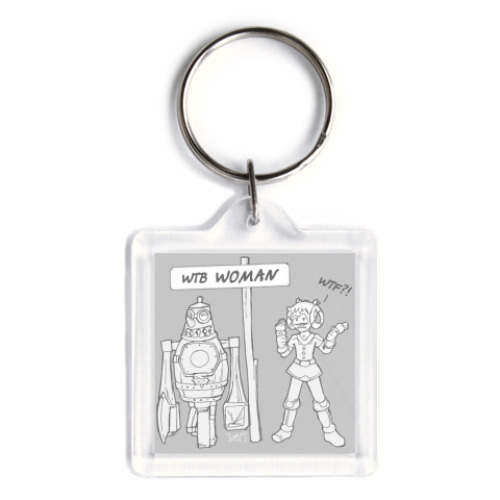 Брелок с принтом  Crafty