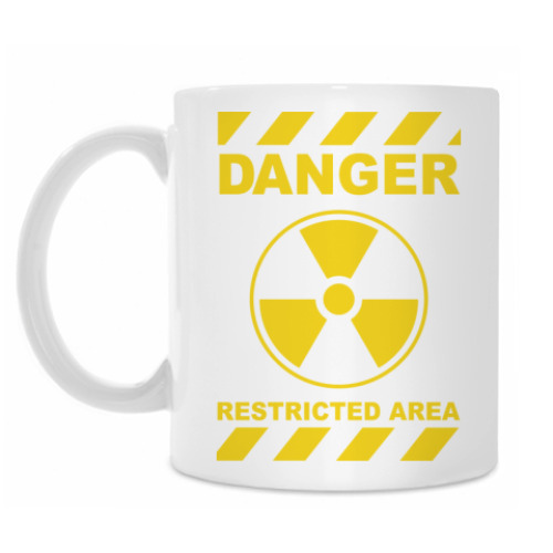 Кружка с принтом Danger