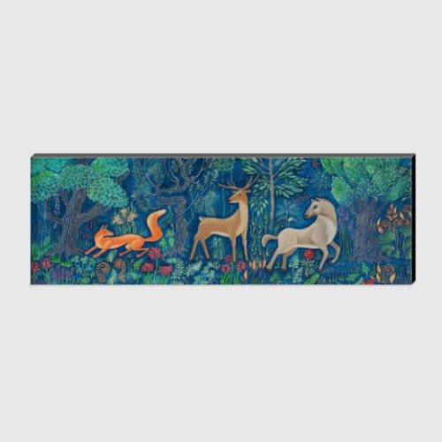 Холст с принтом Картина Лесная встреча