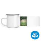 Кружка металлическая белая (круговая запечатка)