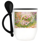 Тележка с цветами