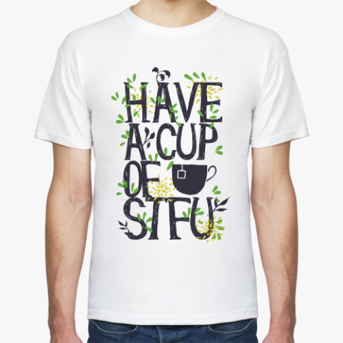 Футболка с принтом Have a cup