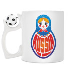 Кружка с футбольным мячиком