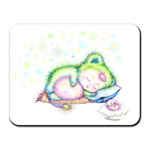 Коврик для мыши с принтом Сплюшка