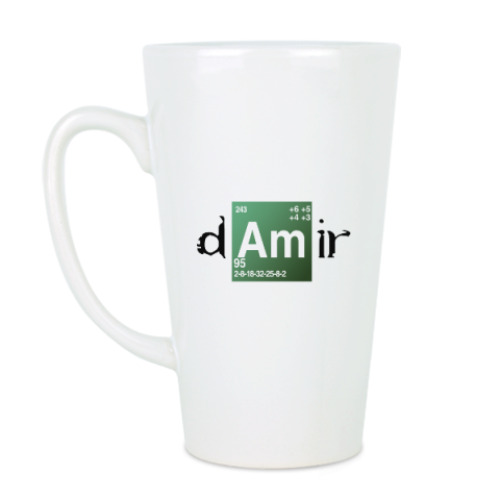 Чашка Латте с принтом Дамир ('Во все тяжкие')