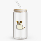 Банка с бамбуковой крышкой