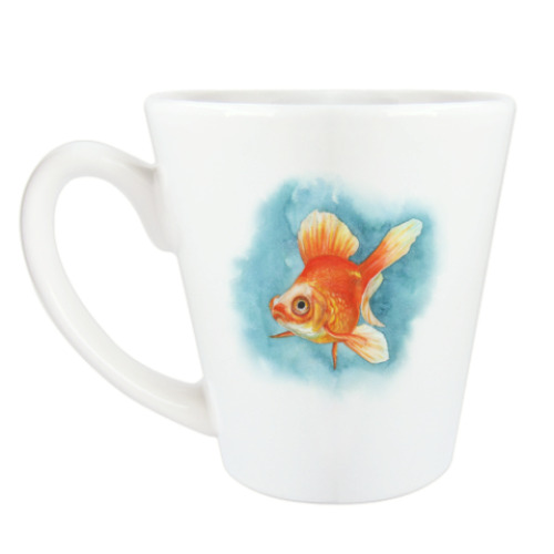 Чашка Латте Золотая рыбка