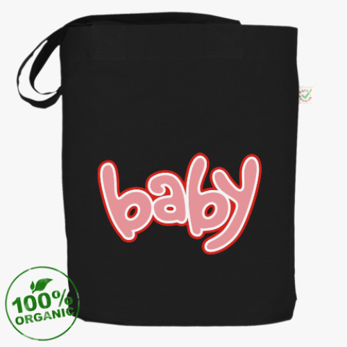 Сумка шоппер с принтом Baby