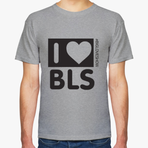 Футболка с принтом I LOVE BLS