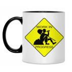 Кружка двухцветная