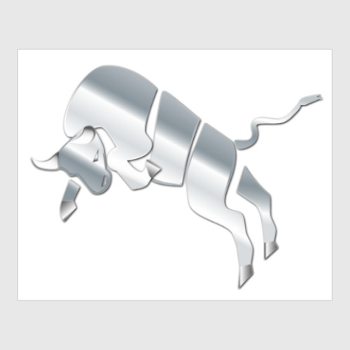 Постер с принтом Metal bull