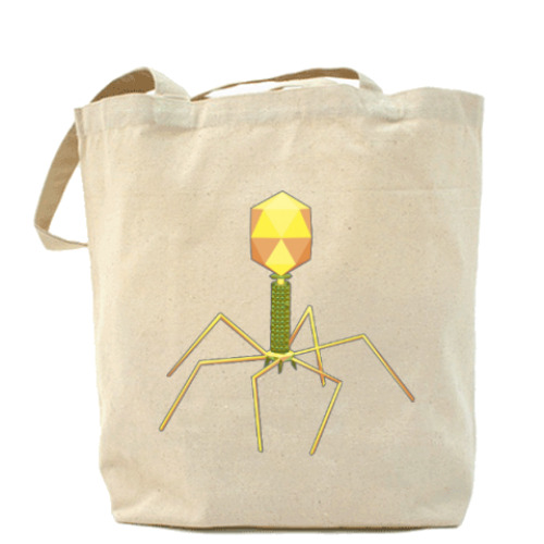 Сумка шоппер с принтом Бактериофаг