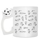 Кружка с футбольным мячиком
