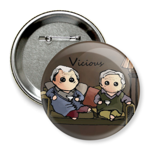 Значок 75мм Vicious