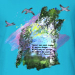 Птицы. Небо. Полет. Свобода. Простор. Березы.