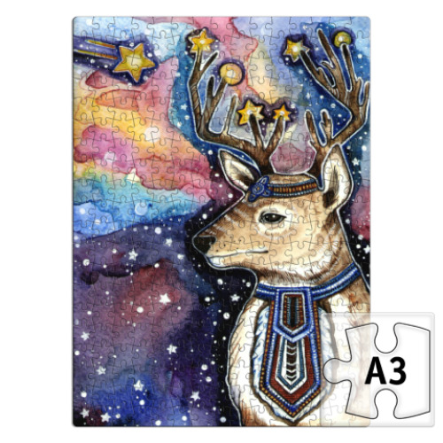 Пазл с принтом Северный олень