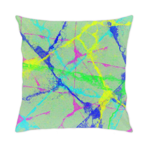 Подушка с принтом Линии