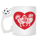 Кружка с футбольным мячиком