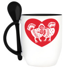 Кружка с ложкой