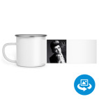 Кружка металлическая белая (круговая запечатка)