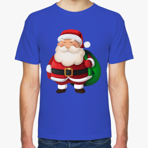 Футболка с принтом Дед Мороз