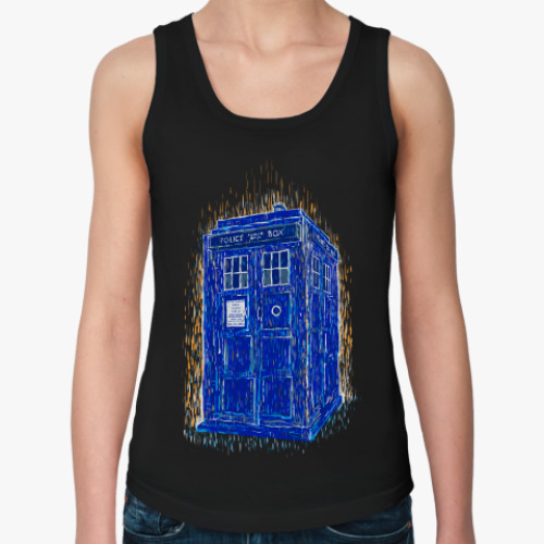 Женская майка с принтом Тардис