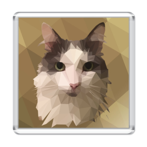 Магнит с принтом Кошка Фёкла