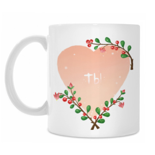 Кружка с принтом Клюква