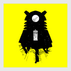 Постер 40 х 40 см Тардис / Роботы / Доктор Кто