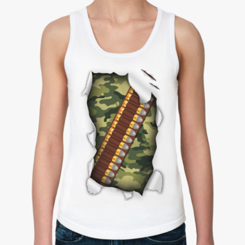 Женская майка с принтом Патроны