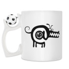 Кружка с футбольным мячиком