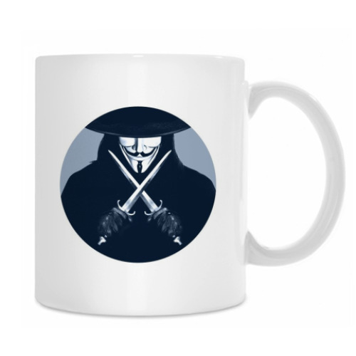 Кружка с принтом V FOR VENDETTA