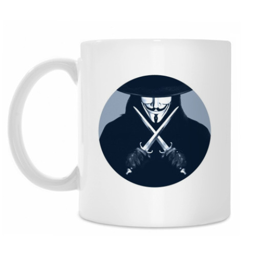 Кружка с принтом V FOR VENDETTA