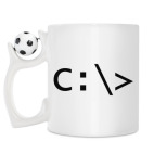 Кружка с футбольным мячиком