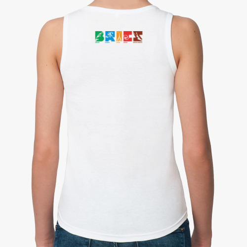 Женская майка с принтом БРИКС (BRICS)