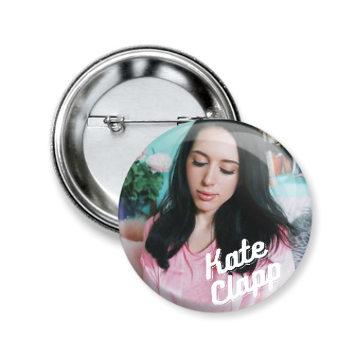 Значок 50мм с принтом Kate Clapp