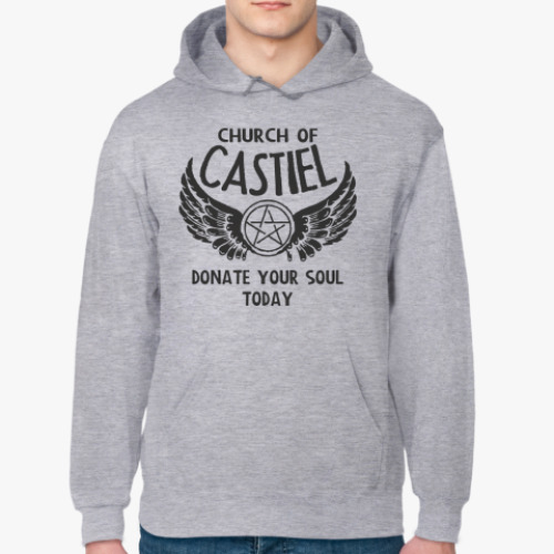 Толстовка худи с принтом Ангел Кастиэль - Supernatural