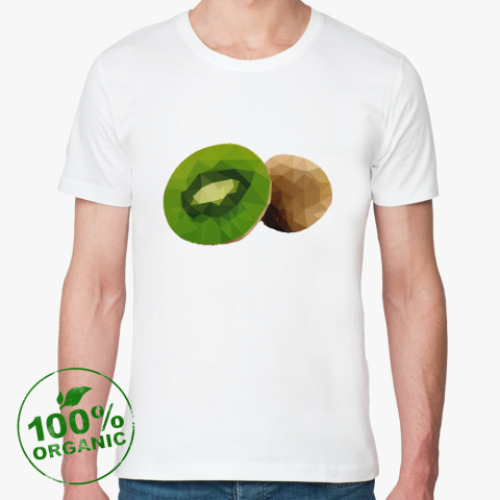 Футболка из органик-хлопка с принтом киви