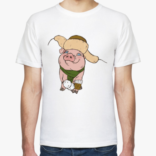 Футболка с принтом Год кабана