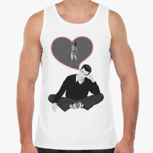 Майка с принтом Парень