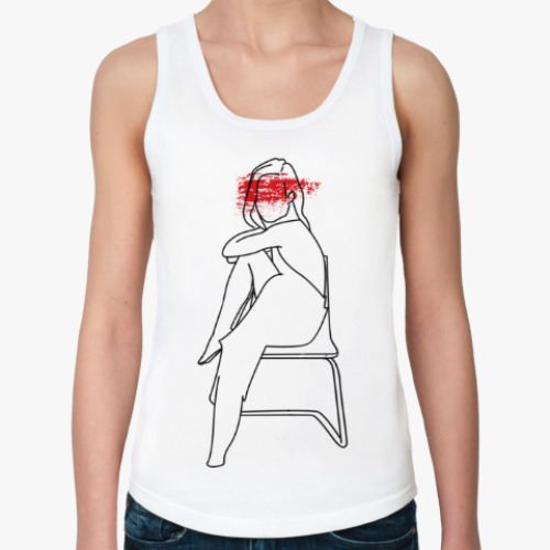 Женская майка с принтом Яркий акцент