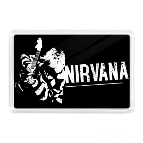 Магнит с принтом Nirvana