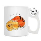 Кружка с футбольным мячиком