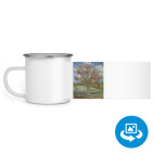 Кружка металлическая белая (круговая запечатка)